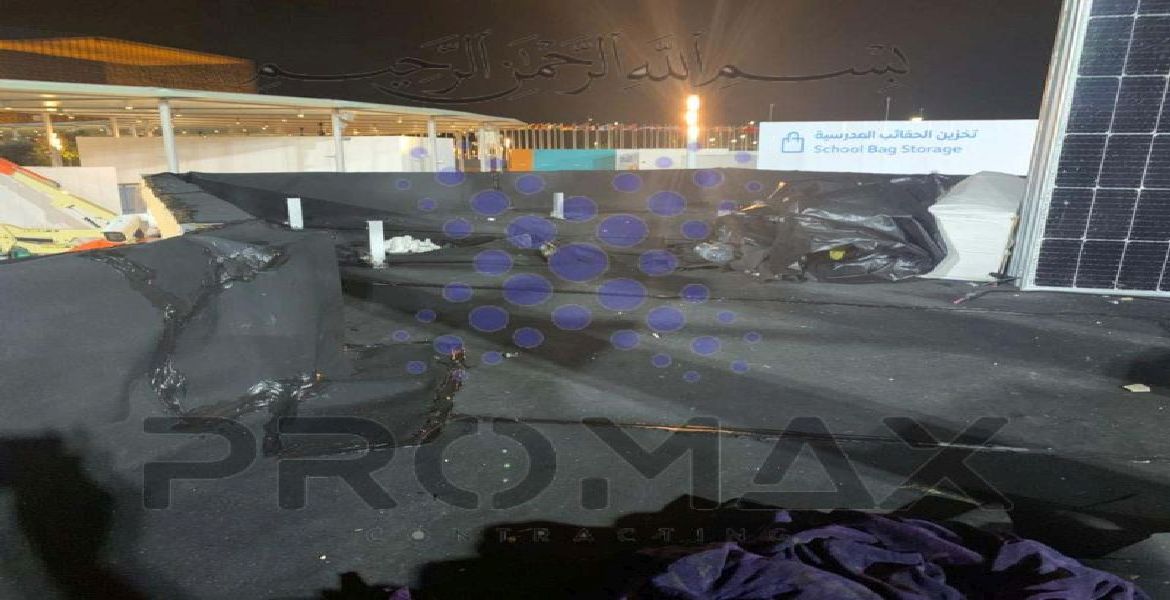 Expo 2020 Sps - metal roof waterproofing project by Promax in Dubai, UAE